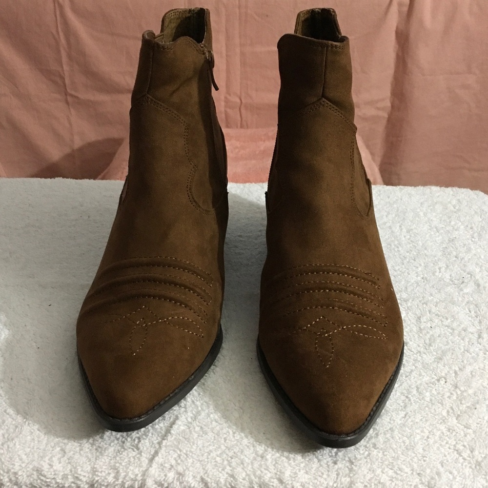 Carlos by Carlos Santana Brown Ankle Boots